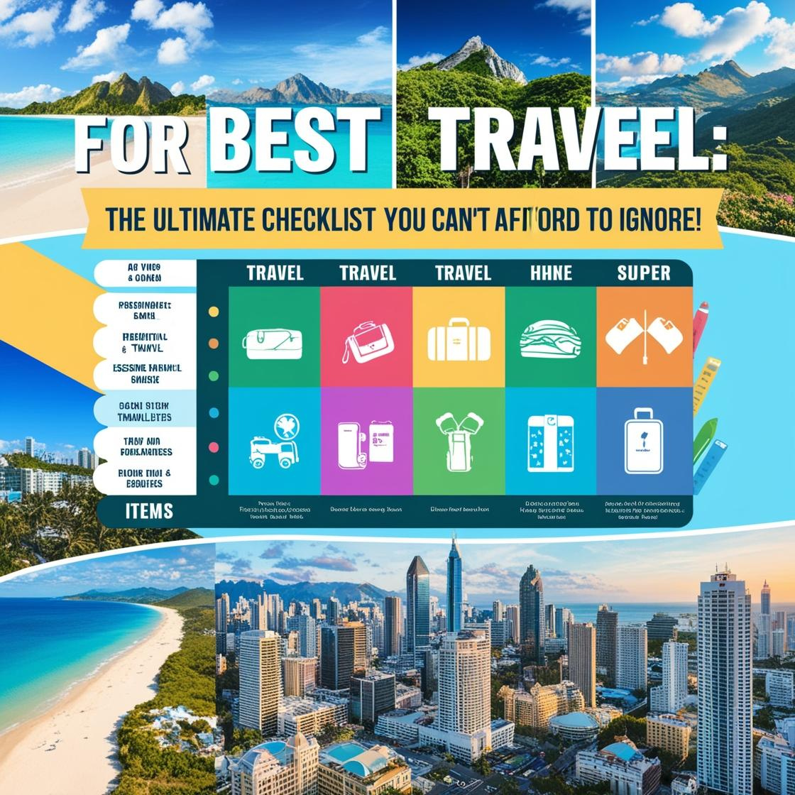 For Best Travel: The Ultimate Checklist You Can’t Afford to Ignore!