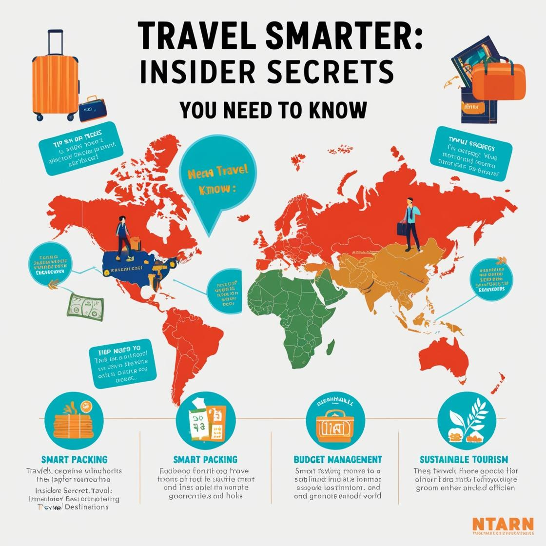 A traveler reviewing a map with hidden gems marked, symbolizing expert travel tips and insider secrets.